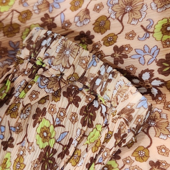 Scotch & Soda V Neck Boho Floral Mini Dress, Womens XS nwot - Picture 8 of 9